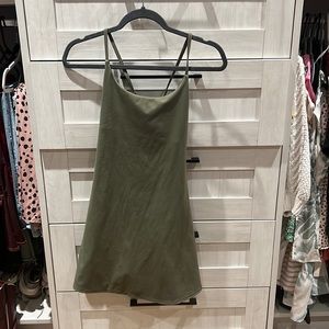 Olive green halara tennis/workout dress